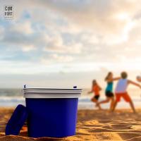 Nevera Portátil 25 - 16 litros, Azul con Asa Rígida - Porta Alimentos para Camping, Playa, Acampada - details 3