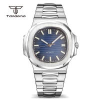 Reloj Automático Tandorio Cuadrado 40mm Para Hombre Acero Inoxidable NH35 Multicolor Dial Cristal De Zafiro Fecha Luminoso Mecánico De Pulsera - details 41