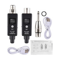 Micrófono Inalámbrico XLR Transmisor Receptor Sistema UHFWireless Para Mixer Guitarra Eléctrica Bajo 30m/98ft Transmisión 12V/48V - details 9