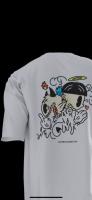 Xivneoclassic Co. Camiseta Hombre con Estampado Estilo Oversize 100% Algodón y Cuello Redondo de Calidad Blanco - details 2