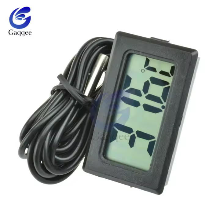 Termómetro Digital LED Con Cable De 2M Sensor De Temperatura Instrumento Detector Tester Para Uso Indoor Rango -50℃~110℃ - 1