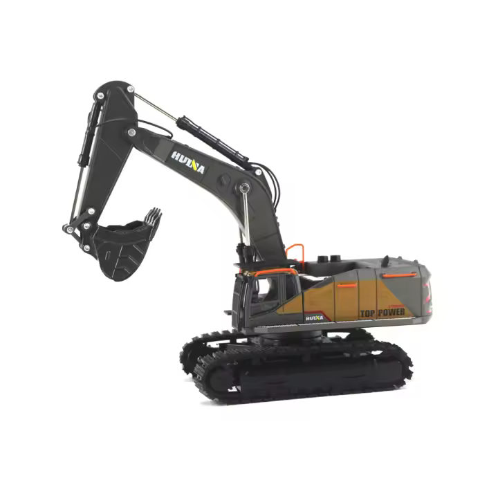 Huina 1721 Mini Excavadora De Aleación Para Niños Juguete De Simulación Para Niños De Edad Varón Vehículo De Ingeniería Resistente Caídas Con Gancho Manual Escala 1:50 - 1