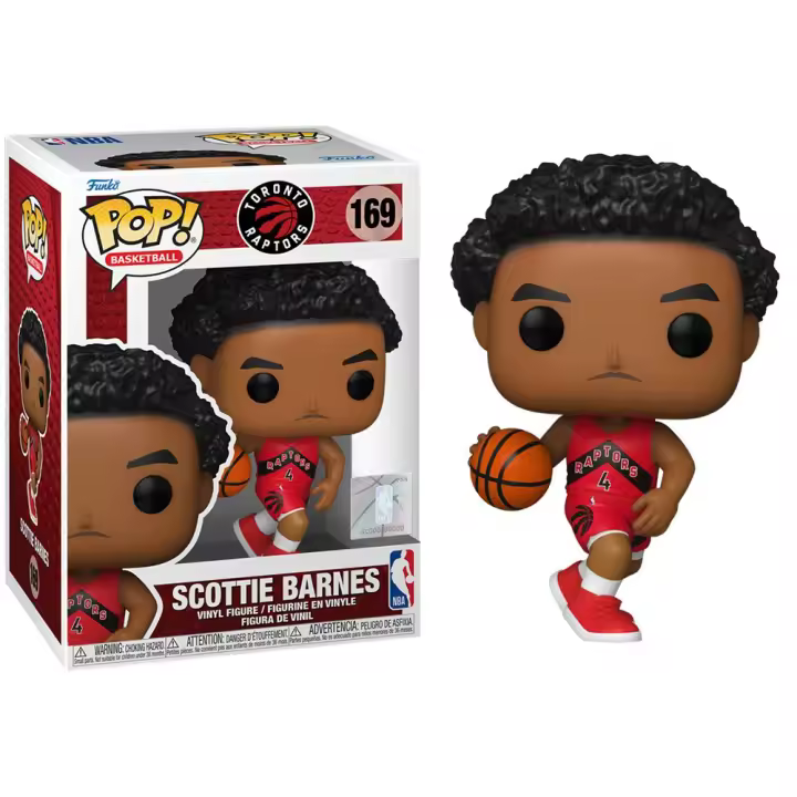 FUNKO POP! NBA: TORONTO RAPTORS - SCOTTIE BARNES, LICENCIA OFICIAL - 72251, Nº169 - 1