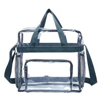 Bolso De Hombro Portátil Para Mujer Transparente De PVC Gran Capacidad Bolsa De Mano Cruzada Estilo Satchel Bolsa De Compras - details 3