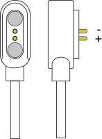 Ociodual Cable de Carga USB 2.0 Compatible con Xiaomi Haylou LS01/LS02 Magnético Negro Recambio Smartwatch Reloj Inteligente - details 3