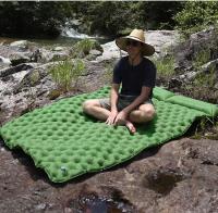 Colchón Inflable Doble Para Acampar Externo Muy Ancho Almohadilla De Descanso Ultraligera Plegable Para Viaje En Coche - details 10