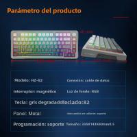Teclado Mecánico De Juego E-YOOSO Hz82 RGB USB 8K Con Interruptores Magnéticos 82 Teclas Cable Desmontable Para PC Laptop - details 11
