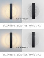 Lámpara De Pared LED De Acrílico Luces De Interior Modernas Sconce 10W Para Dormitorio Y Sala De Estar Luz De Noche AC85-265V - details 4