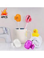 Estuche Portátil Para Cepillo De Dientes 4pcs/set Cubierta De Cabeza De Cepillo De Viaje Para Camping Y Senderismo LJX - details 10
