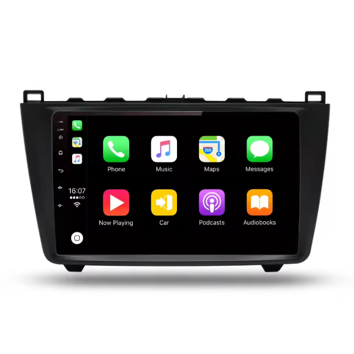 AWESAFE inalámbrico CarPlay Android Auto Radio para Mazda 6 6(GH) Rui 2007 - 2015  coche reproductor multimedia GPS 2 din autoradio volante controles RDS Bluetooth - 1