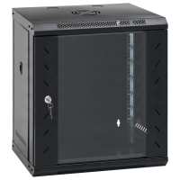 vidaXL Armario rack de red de pared 12U 19" IP20 53x40x30 cm rack de red 12U Color Gris,  Negro, y mas - details 1