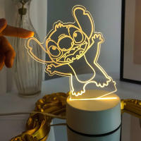 Lámpara De Noche LED Disney Lilo & Stitch Figuras Con Luz Star Baby Control Remoto Táctil Colorido Regalo De Cumpleaños Para Niños 3D - details 1