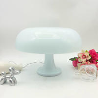 Lámpara De Mesa Creativa Y Moderna En Vidrio Para Decoración De Hotel Habitación Luz De Lectura Protección Para Los Ojos Con LED Tamaño 32*23CM - details 2