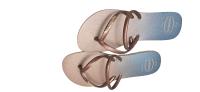 HAVAIANAS CHANCLAS DEDO H. FLAT DUO IRI FC  BEIGE / ROSA VALET - details 3