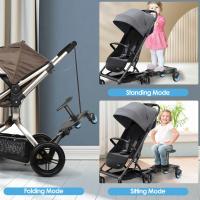 The second child baby stroller,, folding, universal, auxiliary pedal, travel sneak baby a good helper, travel talisman, accessories to assist, baby stroller rear hanging small tail car, safe and stable, height adjustable, anti-kick design, easy to install - details 3