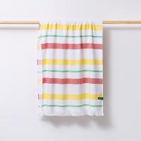 BENETTON Toalla de Playa Hamman 80x165cm 350gsm 100% Algodón Rosa, Amarillo y Verde - Rainbow BE - details 7