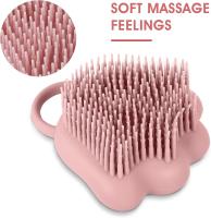 Cepillo de Baño para Perros y Gatos, Dispensador de Champú para Mascotas de Silicona Suave Cepillo de Ducha para el Lavado de Perros y Gatos de Pelo Corto y Largo (Rosa en forma de pata) - details 5