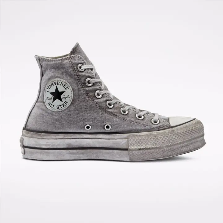 Zapatillas Grises Converse Plataforma Chuck Taylor All Star Smoked Canvas - 1