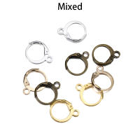 50pcs Gancho Para Pendientes De Color Oro Herramientas De Bajo Costo Para Fabricación De Joyería DIY Anillo Base De Metal Para DIY - details 5