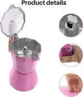 Cafetera Moka Café Moka Espresso Cafetera Moka 300 ml Rosa - details 1
