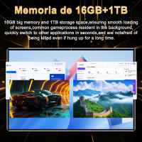 5G 2025 Tablet Android 10,1 pulgadas 20000 Mah versión global 16GB Ram 1TB ROM nueva red 14 tableta WiFi Android 13,0 nuclear - details 5