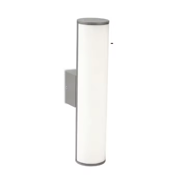 LEDS·C4 Aplique ip54 monaco led 6.5w blanco cálido - 3000k on-off gris 340lm - 1