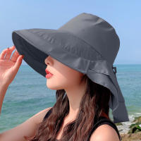 Gorro De Paseo Para Mujer Verano Protección UV Amplio Con Cola De Caballo Plegable Para Playa Y Viajes Estilo Panama - details 12