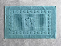 Toalla De Baño De Algodón 100% Blanca 50x80cm Antideslizante Para SPA Y Habitación De Hotel Toalla De Bañera Azul De Alta Calidad - details 5