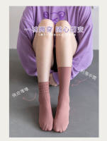 Calcetines De Nylon Finos Para Mujer Estilo Coreano Japonés Calcetines De Pierna Media Para Verano Calcetines De Color Sólido Moda Universitaria - details 1