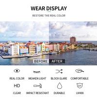 Gafas De Sol Rectangulares Sin Montura Para Hombres Y Mujeres Moda Retro Protección UV400 Viajes De Verano Tamaño Único - details 17