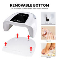 Lámpara De Uñas LED Recargable Con Sensor De Movimiento Para Curar Polvos De Uñas Con 48LEDs Secador De Uñas Profesional Herramienta De Arte De Uñas - details 1