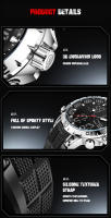 Reloj De Pulsera De Lujo Para Hombre FOXBOX Deportivo Dual Display Quartzo Impermeable Militar Con Caja Regalo Reloj Digital Electrónico - details 9