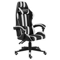vidaXL Silla gaming de cuero sintético negro y en color Azul/orange/Verde y más | cómodas modernas ergonómicas para comedor cocina salón hogar - details 3