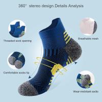 3/5 Pares de calcetines para hombres Calcetines de Baloncesto transpirable para correr al Aire Libre Calcetines De short tube de entrenamiento de Algodón para hombres - details 0