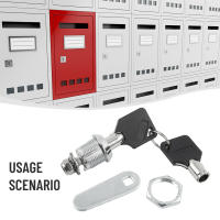 Cerradura De Cilindro Para Armario Mailbox Cerradura De Cam Para Muebles Puerta Gabinete Locker Caja Con 2 Llaves Herramienta De Muebles - details 3