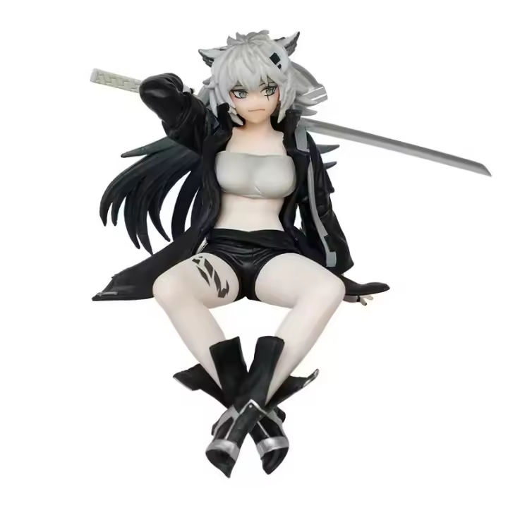 Figura De Acción Anime Kawaii 15Cm Furyu Arknights Amiya Lappland Noodle Stopper PVC Colección De Estatuillas Juguete Para Niños Y Adultos - 1