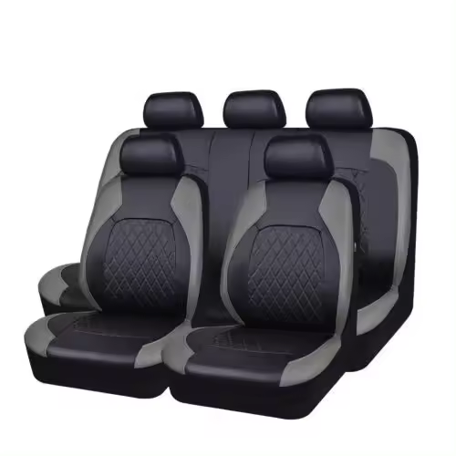Funda De Asiento Universal Para Coche Adecuada Para Chevrolet Onix Sail Sonic AVEO MG 5 Kia Soul RIO Seltos Cubierta Completa De Cuero Artificial Accesorios De Auto Para Todas Las Estaciones - 1