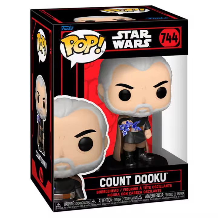 Figura Pop Star Wars Count Dooku-Figura de Vinilo Coleccionable - Idea de Regalo- Mercancia Oficial - Juguetes para Niños y Adultos - Movies Fans - Muñeco para Coleccionistas y Exposición - 1