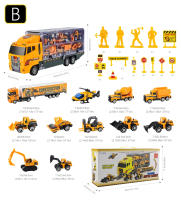 Camiones De Ingeniería De 12 En 1 Miniatura De Aleación Vehículo De Construcción Para Niños Juguetes De Cargador Y Excavadora Regalo Para Niños De 4 a 6 Años - details 15