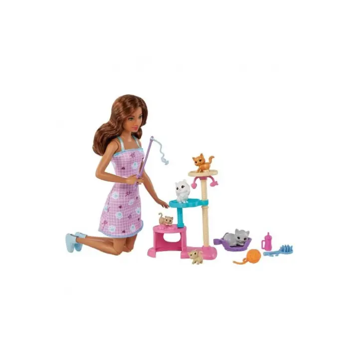 MUÑECA BARBIE Y SUS GATITOS MATTEL - 1