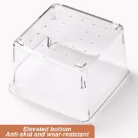 Caja De Almacenamiento Transparente Y Acrílica Para Notas Impermeable Organizador De Escritorio Para Estudiantes Con Cajones Separados - details 7