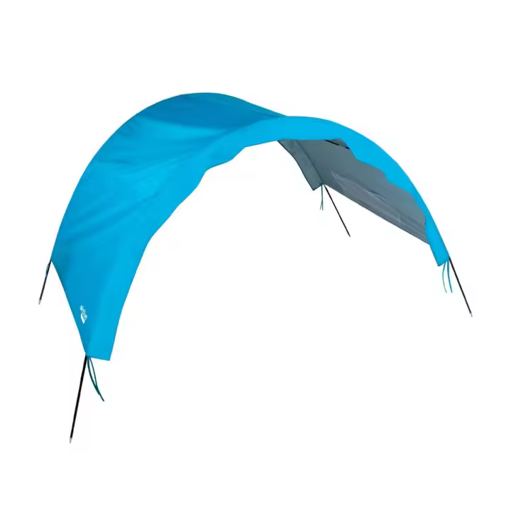 Carpa de camping Aktive 2 personas protección UV + bolsillo azul 360x120 cm - 1