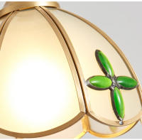 Lámpara Colgante LED De Vidrio Y Cobre Moderno Para Sala De Estar Y Dormitorio Con Interruptor Ambar Verde Blanco Nórdico Luminaria Chandeliers - details 16