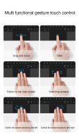 Teclado Folio Magico HUWEI Para Xiaomi Pad 5 6 pro Mi Pad 6 5 pro 11'' Estuche Inteligente Con Teclado En Español Portugués Árabe Francés - details 8