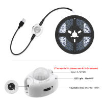 Tira De LED DC 5V Con Sensor De Movimiento 2835 Controlador Auto ON/OFF IP30 No Impermeable Flexible 5M Luz Nocturna Para Cama Lámpara De Noche - details 4
