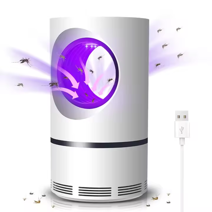 Lámpara Eléctrica antimosquitos USB, lámpara antimosquitos with Luz UV, mosquitera Eléctrica Silenciosa para Trampa de mosquitos en interiores, Repelente de Insectos de Alta eficiencia - 1