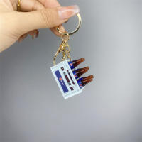 Llavero De Moda Coreana Con Botella De Vidrio Simulación Resina Para Mujeres Colgante De Joyería Pendiente Regalo Souvenir - details 0