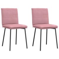 vidaXL Sillas de comedor 2 unidades terciopelo en color Gris claro/Verde oscuro/Negro y más | cómodas modernas ergonómicas para comedor cocina salón hogar - details 3
