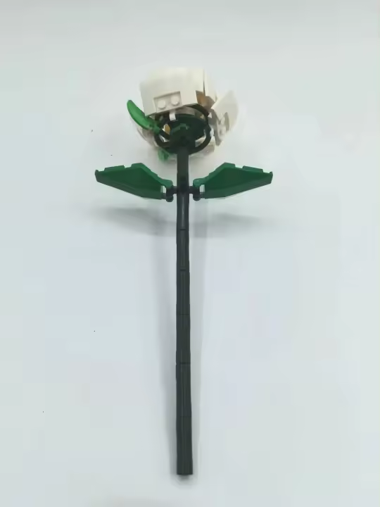 Bloques De Construcción Creativos Para La Ciudad Plantas De Rosa En Maceta Juguetes De Bloques De Plástico ABS Para Decoración Del Hogar Y Regalo Para Niñas - 1