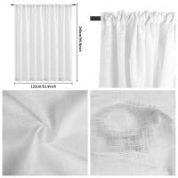 Cortinas De Lino Algodón Transparentes Para Dormitorio Y Sala De Estar Con Bolsa De Roda Filtración De Luz Estilo Europeo - details 4